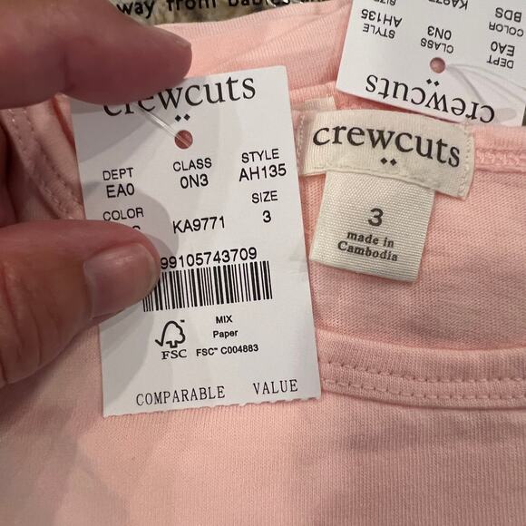 NWT J. Crew Girls' Pink Heart & Bicycle Graphic Cotton Tee - Picture 7 of 8